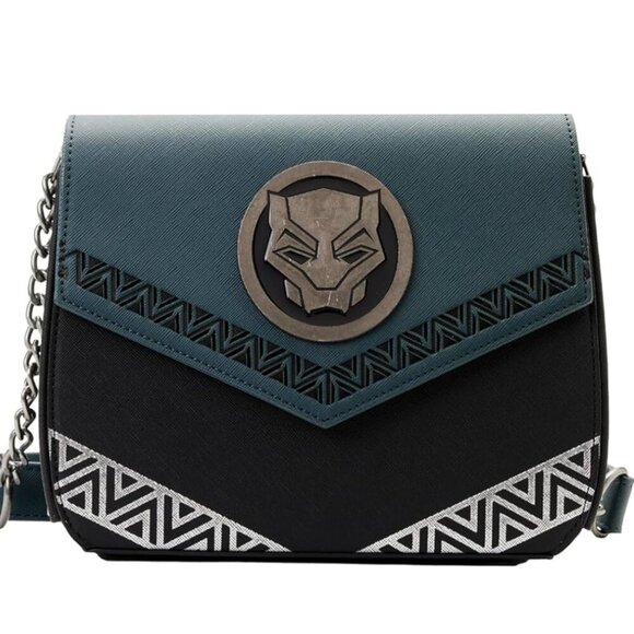 NWT Black Panther Wakanda Forever Loungefly Crossbody Handbag • - Picture 1 of 7